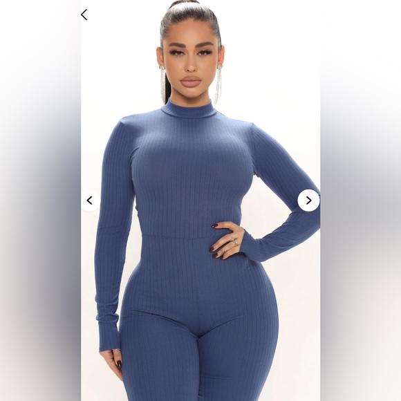 Ready or Not Ribbed Jumpsuit - Picture 2 of 4